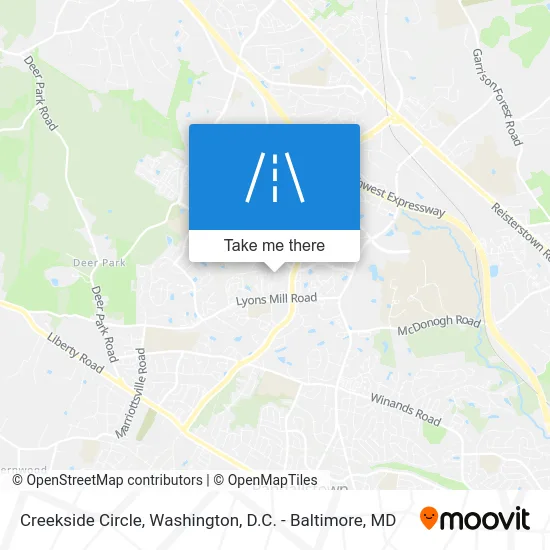 Creekside Circle map