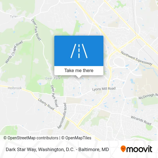 Dark Star Way map