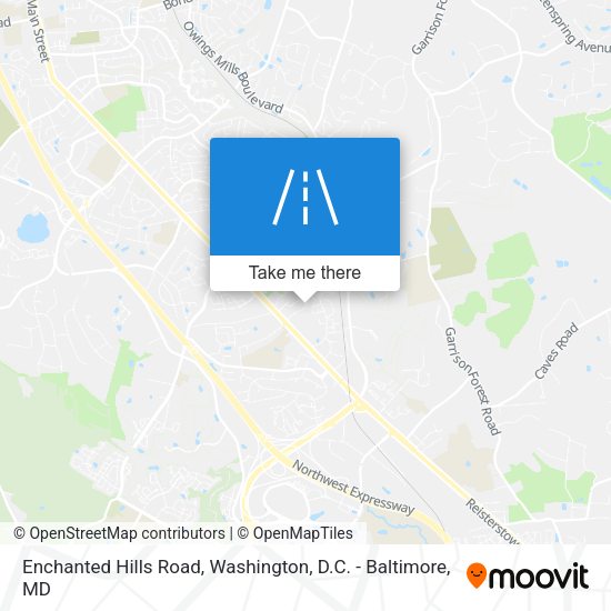 Mapa de Enchanted Hills Road