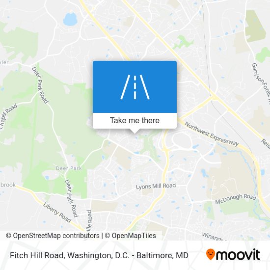 Fitch Hill Road map