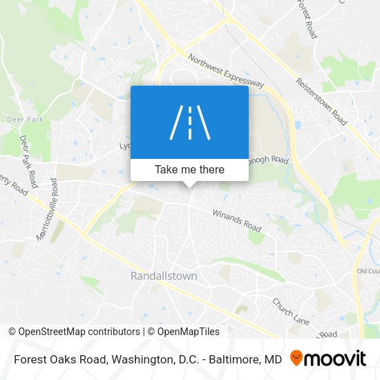 Forest Oaks Road map