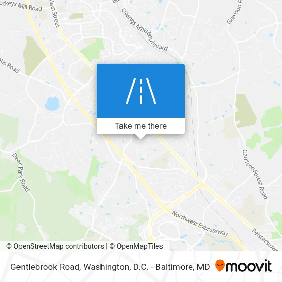 Gentlebrook Road map