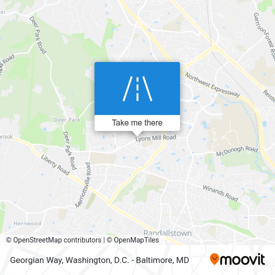 Georgian Way map