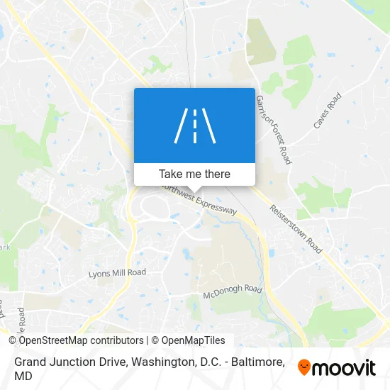 Grand Junction Drive map