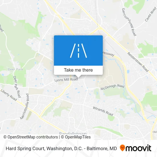 Hard Spring Court map