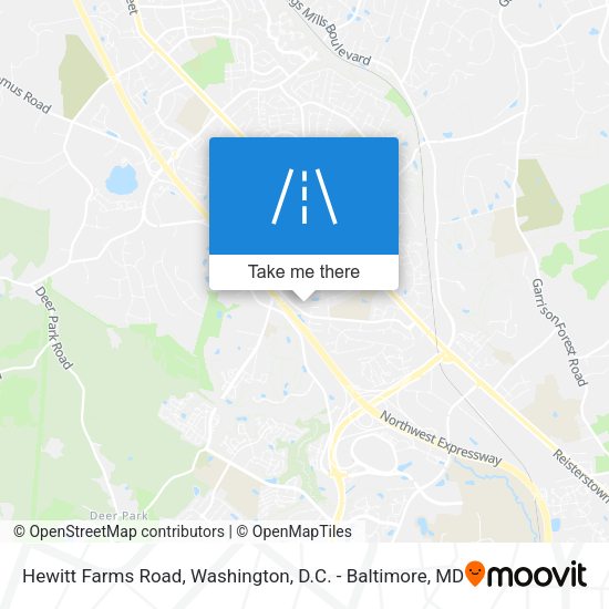 Hewitt Farms Road map