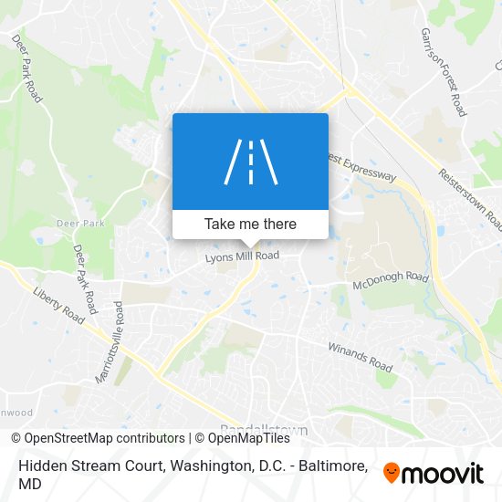 Mapa de Hidden Stream Court