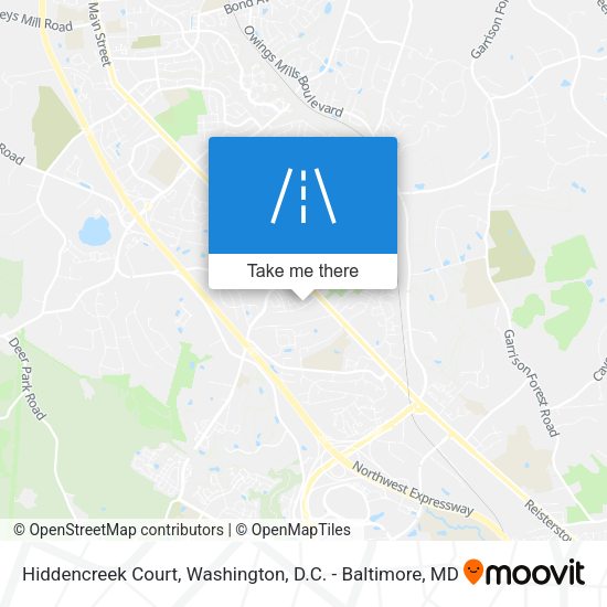 Hiddencreek Court map