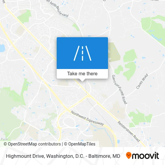 Highmount Drive map