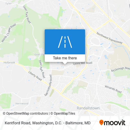 Kentford Road map