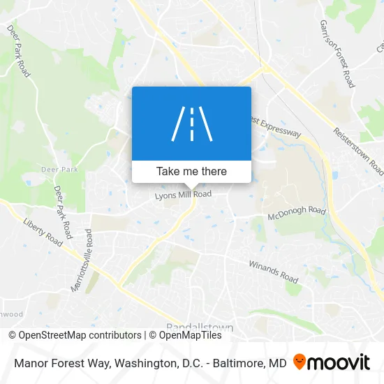 Manor Forest Way map