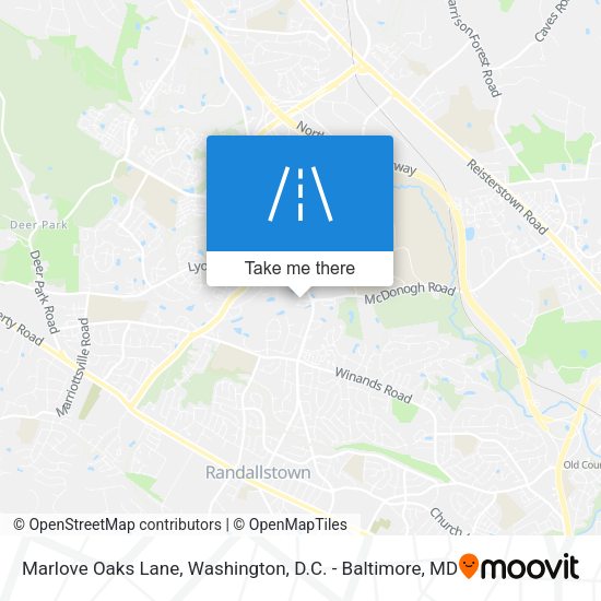 Mapa de Marlove Oaks Lane