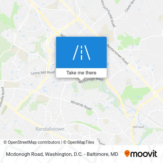 Mapa de Mcdonogh Road