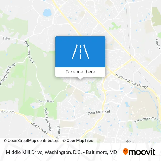 Middle Mill Drive map