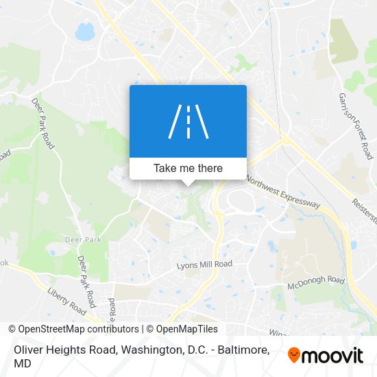Oliver Heights Road map