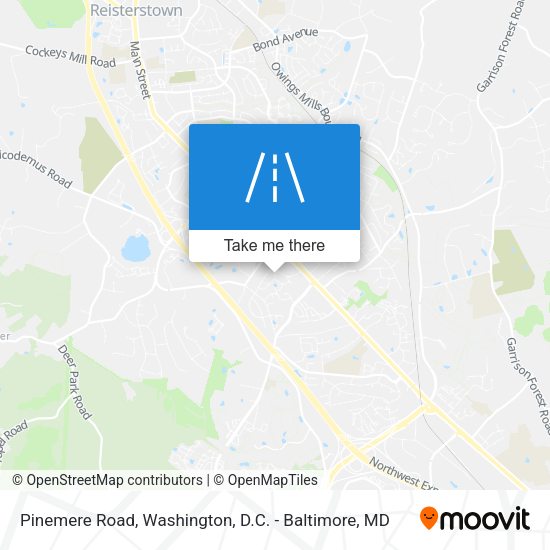 Pinemere Road map