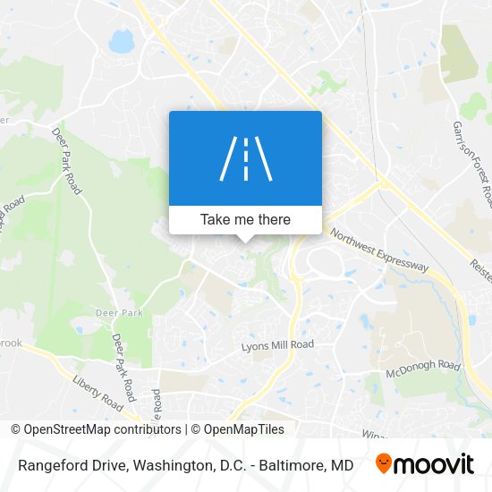 Mapa de Rangeford Drive