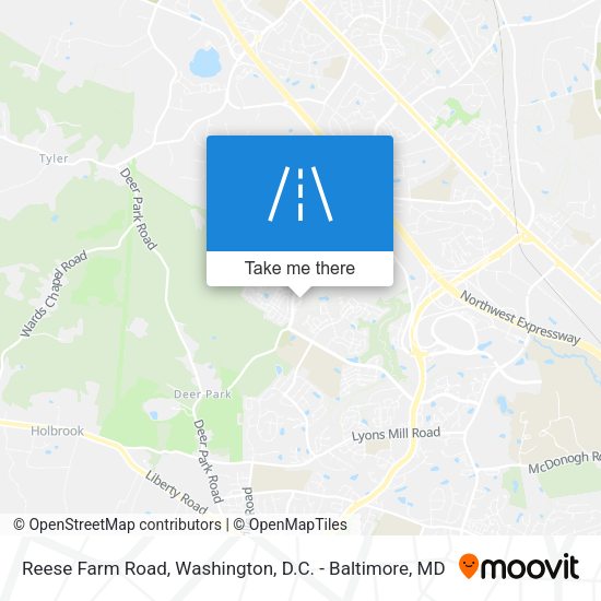 Reese Farm Road map