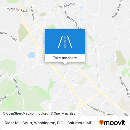 Rider Mill Court map