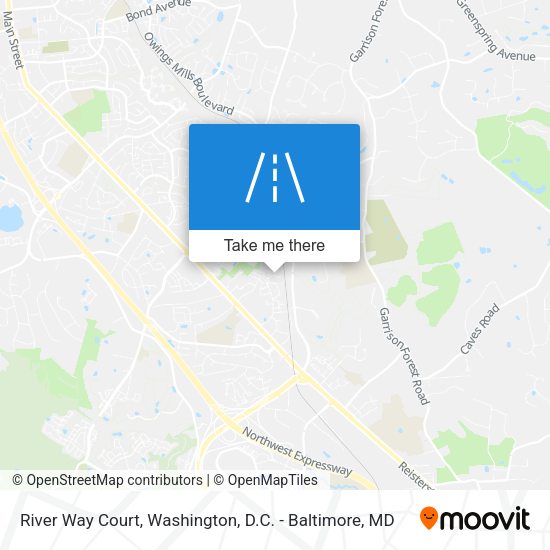 River Way Court map
