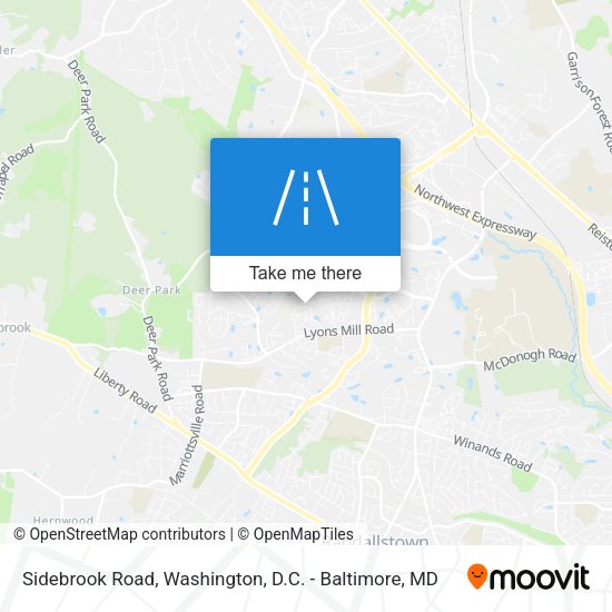 Mapa de Sidebrook Road