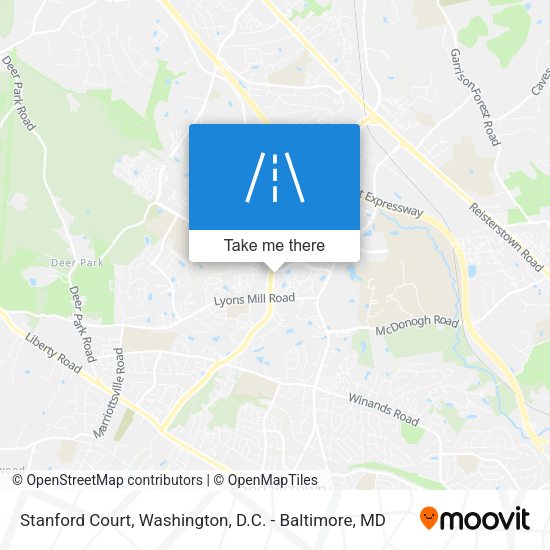 Stanford Court map