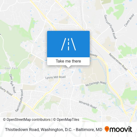 Mapa de Thistledown Road