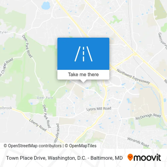 Town Place Drive map