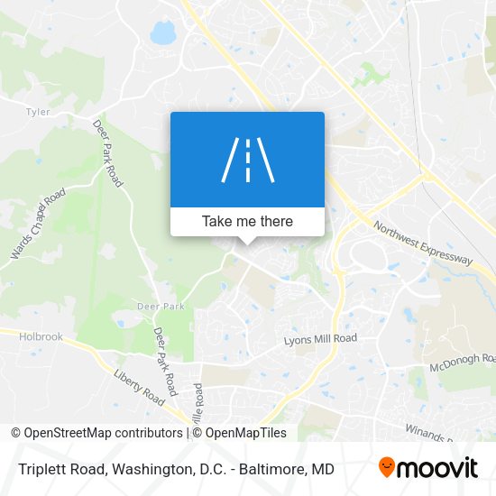 Triplett Road map