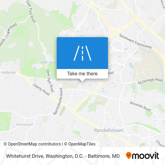 Mapa de Whitehurst Drive