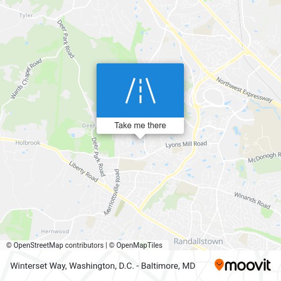 Winterset Way map