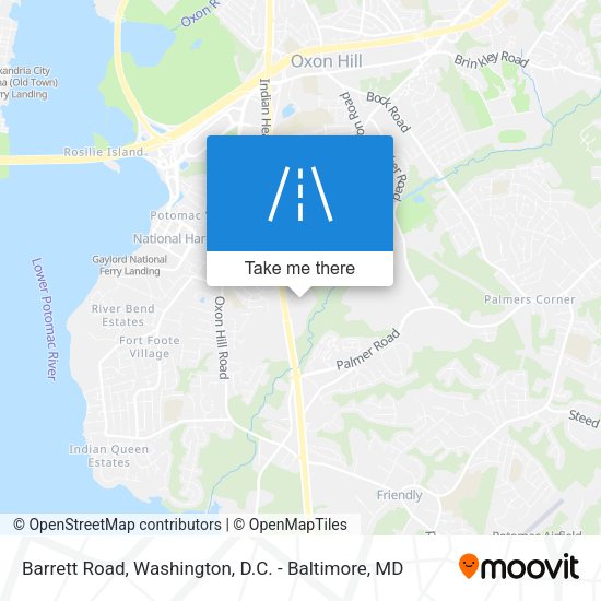 Mapa de Barrett Road