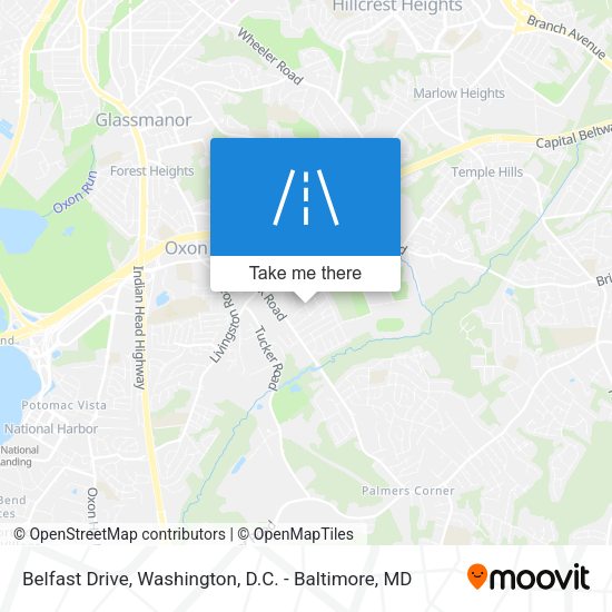 Mapa de Belfast Drive