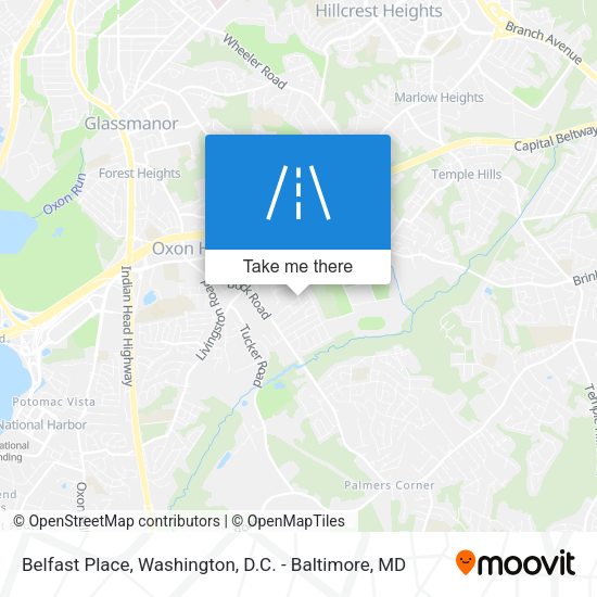 Belfast Place map