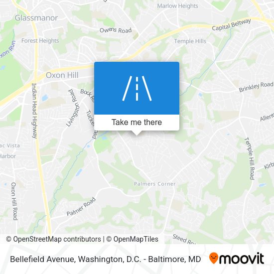 Bellefield Avenue map