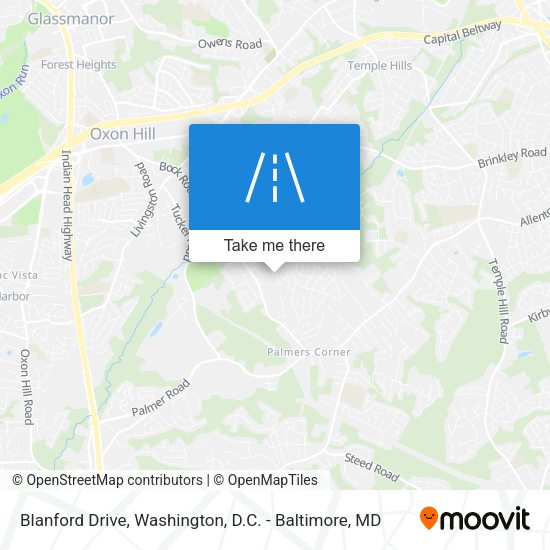 Blanford Drive map