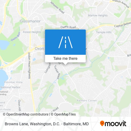 Browns Lane map