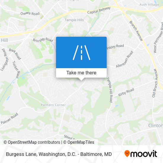Burgess Lane map