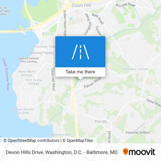 Devon Hills Drive map