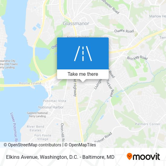 Elkins Avenue map