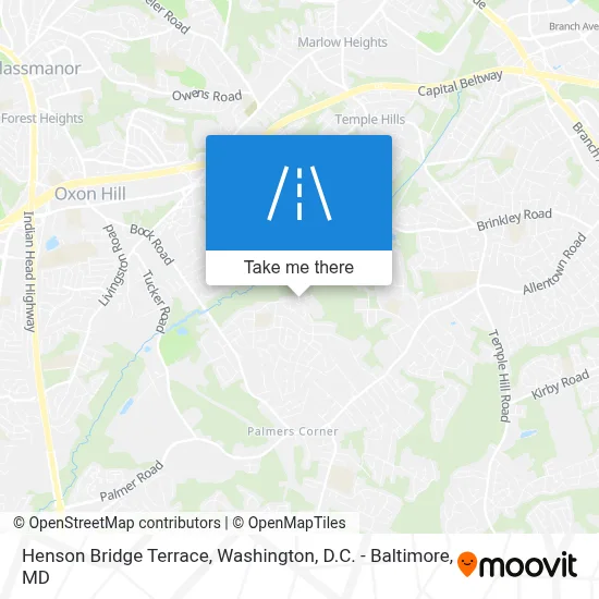 Henson Bridge Terrace map