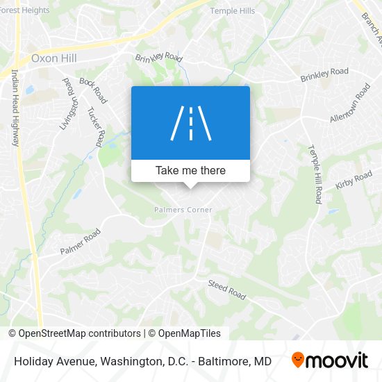 Holiday Avenue map