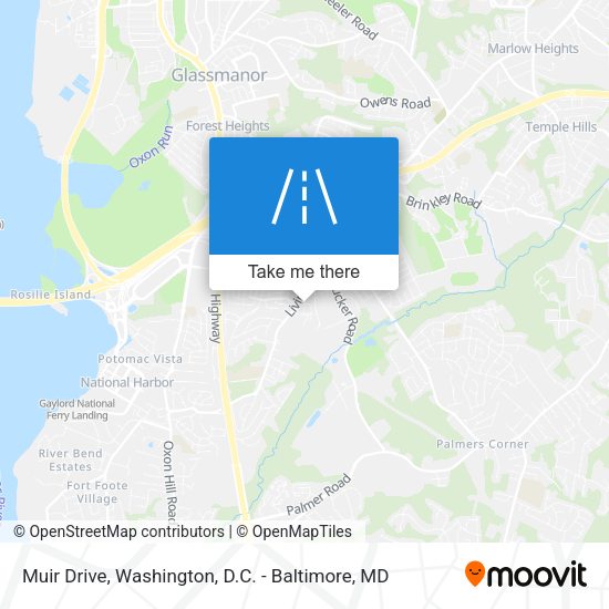Muir Drive map