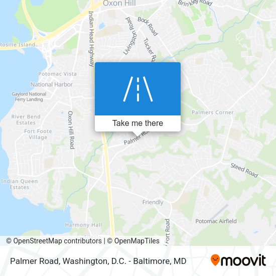 Palmer Road map