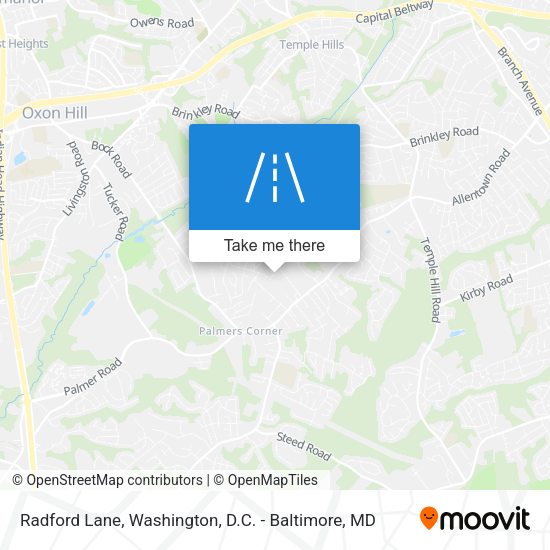 Radford Lane map