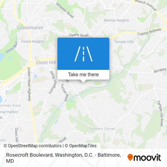Rosecroft Boulevard map
