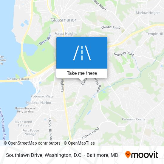 Mapa de Southlawn Drive