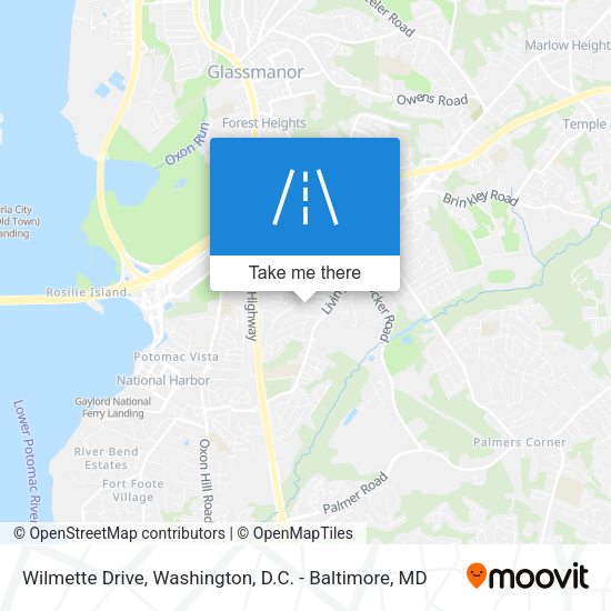 Wilmette Drive map