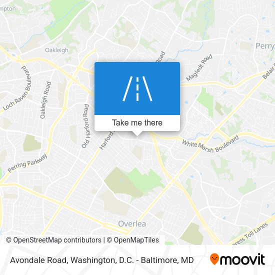 Mapa de Avondale Road