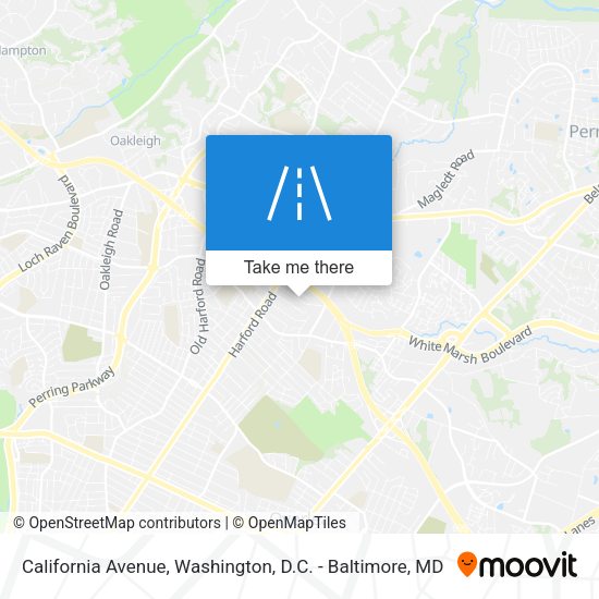California Avenue map